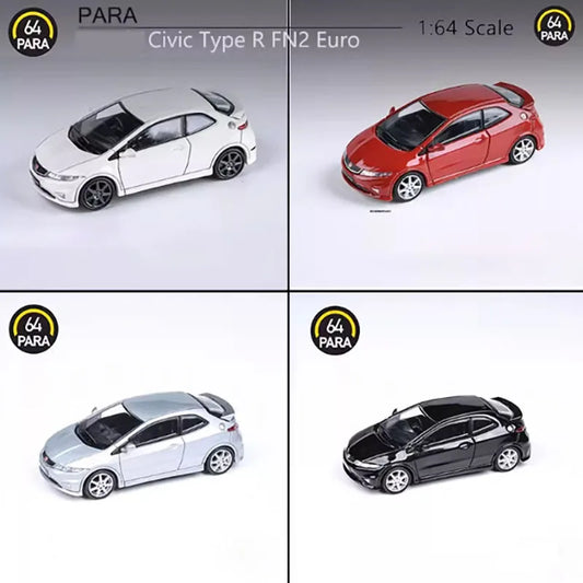 Diecast Alloy 1:64 Scale Civic Type R FN2 Car Model Adult Classic Collection Display Decoration Gift Souvenir