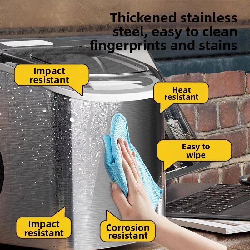220V Portable Ice Maker Machine for Home & Camping Quick Ice Self-Cleaning Small Ice Machine For HomeOutdoor Energy Efficien