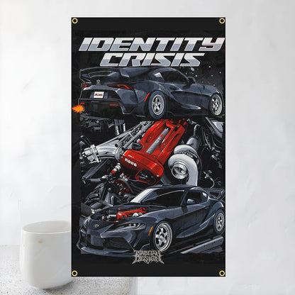 60x90cm 90x150cm Racing JDM Car Art Flag Polyester Printed Banner For Home Decoration