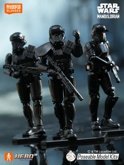 Original Blokees Star Wars Mandalorian Star Cluster Galaxy Version 03 Fire Suppression Blind Box Assembled Action Figure Model