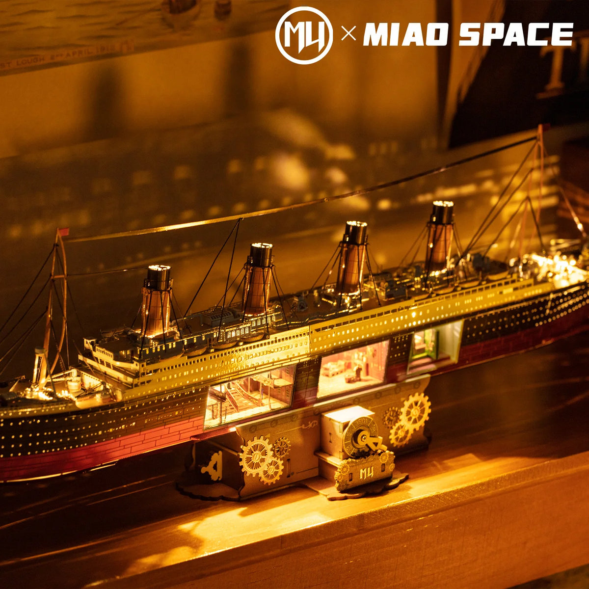 MU Titan Cruise Ship Model 3D Metal Jigsaw Puzzle, DIY Puzzle Toy, desktop Office Decoration, Stress-Relieving Gift for Girlfrie