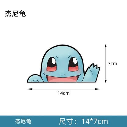 20styles Monster Elf Car Stickers Anime Figure Eevee Charmander Cute Cartoon Doll Creative Sticker Birthday Gifts