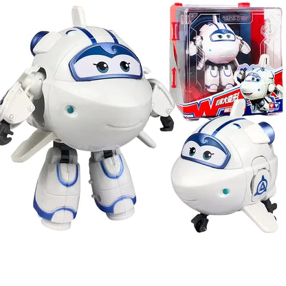 New Hot Super Wings Large Transformation Anime Transformation Flat Robot Action Character Transformation Toy Children'S Gift