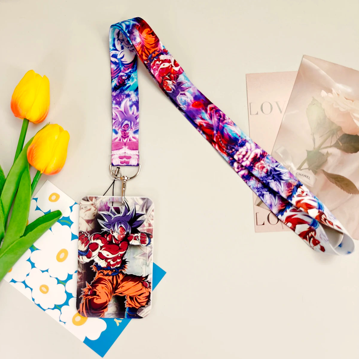 Wholesale Anime Movie Dragon Ball Lanyard Keys Neck Strap Card Badge Gym Key Chain Lanyard Key Holder DIY Hang Rope Keyrings