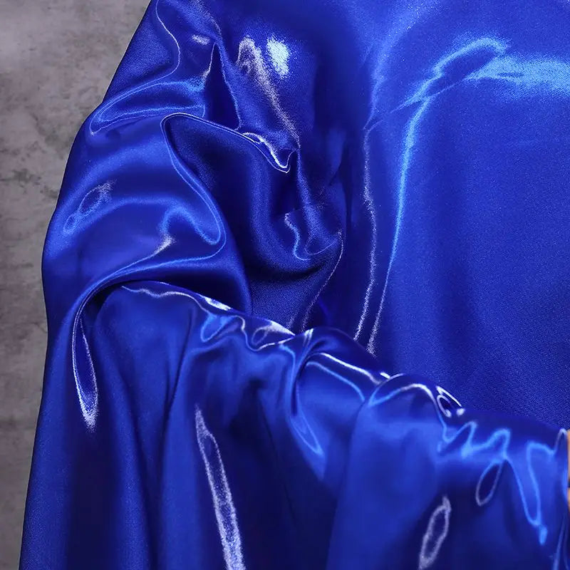 Liquid Water Light Reflective Fabric Per Meter for Clothes Wedding Dresses DIY Sewing Fashion Plain Silky Smooth Cloth Pink Blue