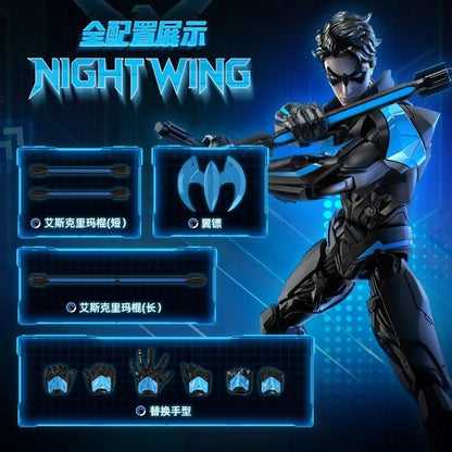 New Blokees DC Heros Series Champion Class Nightwing Robin Action Figures Movable Model Assembled Figures Superman Batman Figure