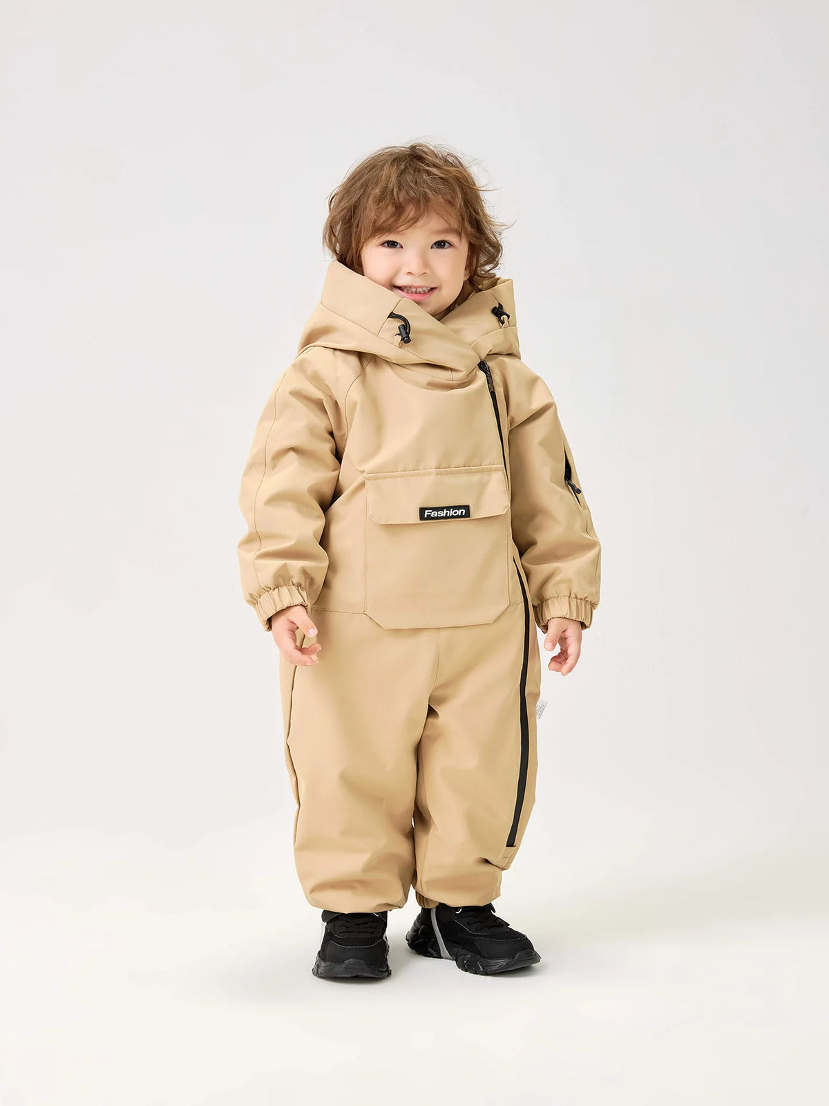 LILIIGIRL 2025 Winter Baby  Clothes Warm Fur Lining Boys Snowsuit Windy Proof Baby Ski Rompers Kids Girls Jumpsuits  2-5Y