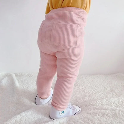 Baby Girls Boys Pants Kids High Waist Cotton Big PP Pant Spring and Autumn Girl Leggings Trousers Children Clothes 0-6 Years