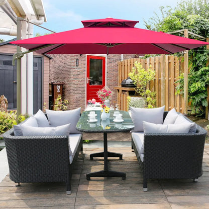 Outdoor Sofa Leisure Set, Garden Terrace Chair, Courtyard Balcony Double , -Woven Outdoor Imitation Rattan Sofa