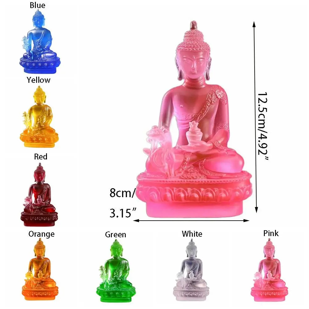 1pc, Resin Craft Home Decoration Buddha Statue Buddhism Sculpture Thailand Buddha Sculpture Zen Decor Ornaments Car Decoration