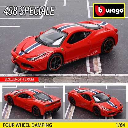 Bburago 1: 64 Ferrari series Multiple choices SP3 812 ENZO F40 F12TDF SF90 458 Car Die Casting Model  Gift Toy