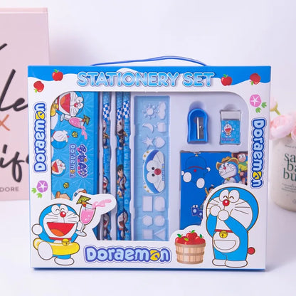 Doraemon Anime Merchandise Student Stationery 8Pcs Set Pencil Combination Primary School Student Learning Stationery Wholesale