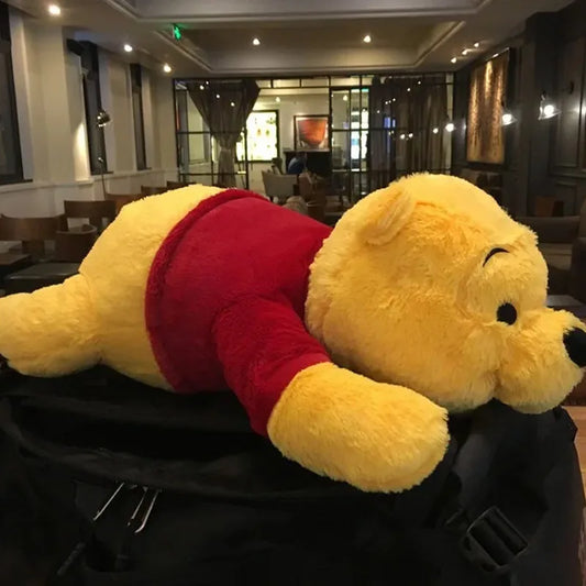 Fluffy Large Stuffed Toys 55cm Winnie The Pooh Pillow Giant Plush Bear Doll Cute Room Ornamental Cushion For Decor Easter Gift