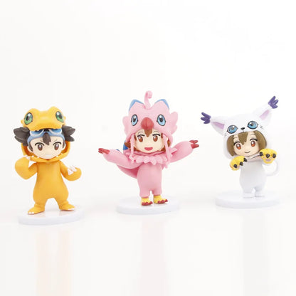 8pcs/set  Digital Monster Digimon Characters Taichi Matt Ishida Sora Cosplay Agumon Gabumon Action Figure Anime Figure Model Toy