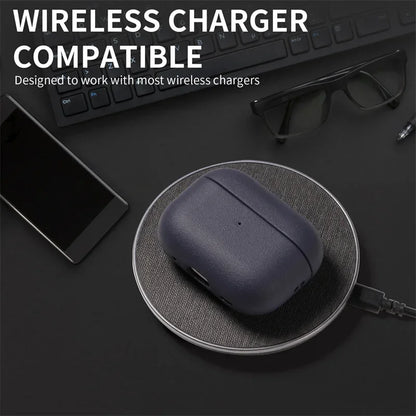 Leather Grain Case For Airpods Pro 2 For Airpods Pro 3 Case Airpods 5 4 3 Apple Bluetooth Earphone Accessories Protect Machine