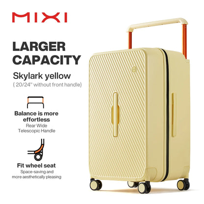 Mixi Large-Capacity Suitcase Trolley Case 26inch Checked in Hardside Rolling Wheels Luggage Wide Handle Travel Suitcases M9276DH