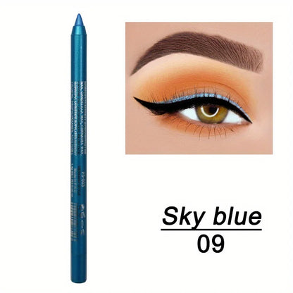 1pcs Waterproof Eyeliner Set with Glitter Effect, Includes Eye Shadow & Highlighter Pens, Colorful Makeup Kit for Stunning Looks