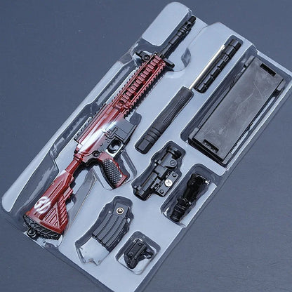 Game Kids Toys PUBG SKS AKM 98K Gun Ornaments Keychain Weapon Model Alloy Prop Decoration War Game Toy Crafts Collections Gift