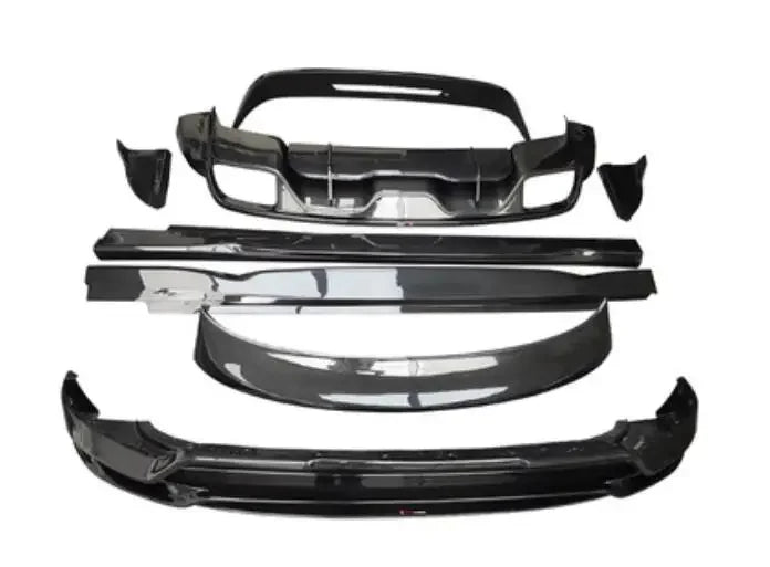 Real Carbon Fiber Body Kit For Porsche Cayenne Coupe 2018-2023 Front Bumper Lip Bear Trunk Diffuser Side Skirt Spoiler
