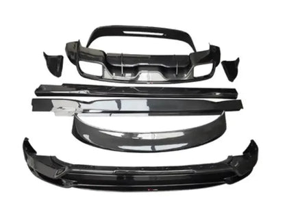 Real Carbon Fiber Body Kit For Porsche Cayenne Coupe 2018-2023 Front Bumper Lip Bear Trunk Diffuser Side Skirt Spoiler
