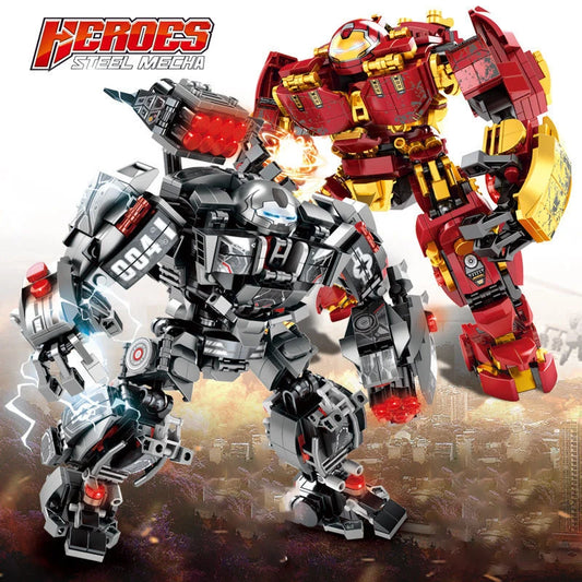 600+Pcs Superheroes Building Blocks Sets Iron Man Toys Robot Model Bricks Marvel Action Figures Holiday Gifts DIY Assembly Toys