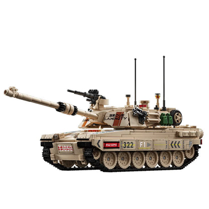 World War Army Military Soldiers SWAT Leopard 2A7 Main Battle Tank Assemble Building Blocks City Construction Bricks Toys Gift
