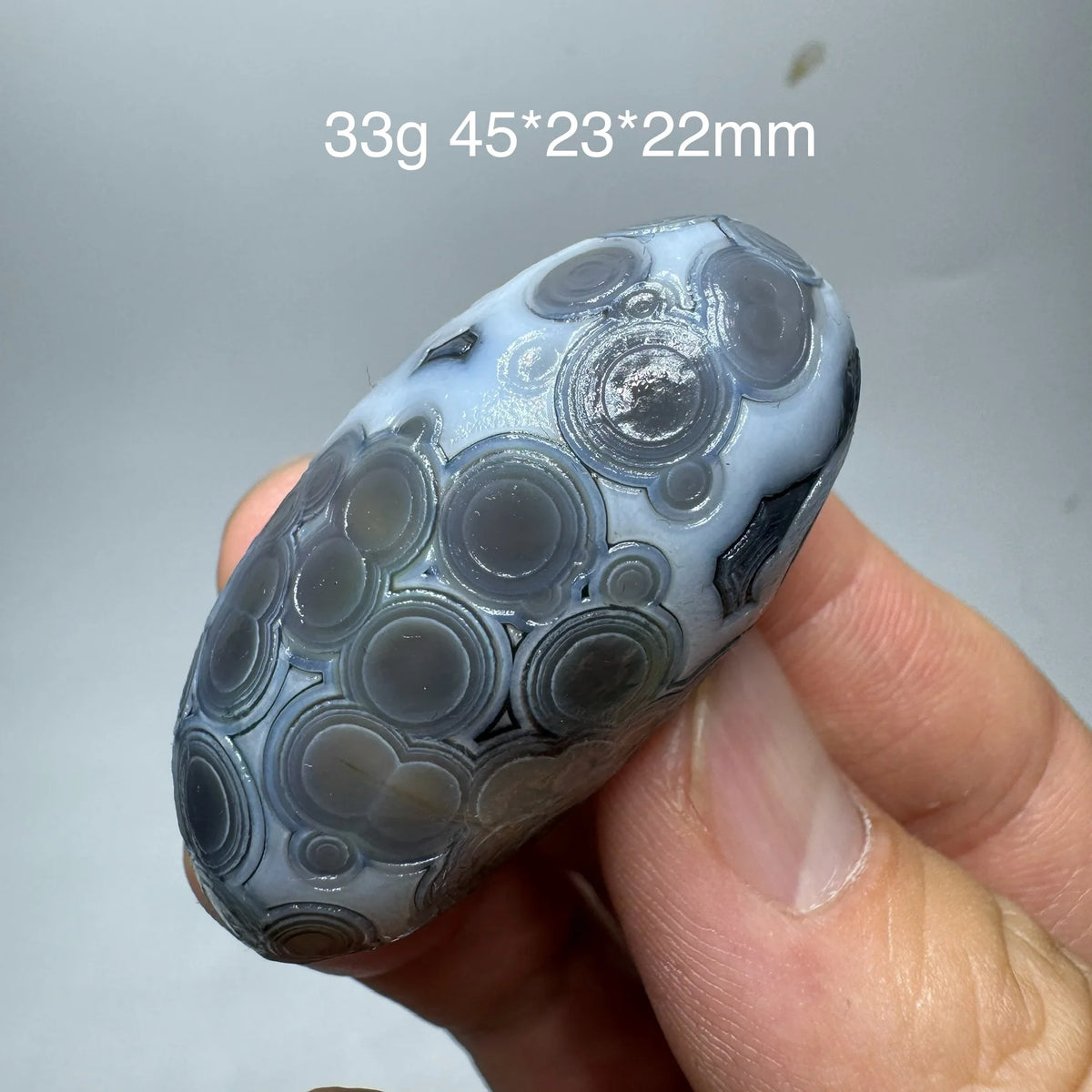 Natural Sardonyx Black Agate Alxa Gobi Eye Rock Mineral Specimen Energy Crystal Chakra Reiki Healing Stone Garden Decor DD1-8