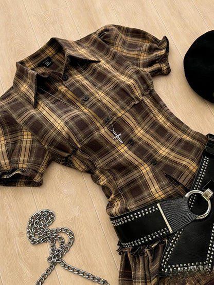 Harajuku Dress 2-Piece Set Sexy Y2k Vintage Mini Skirt Slim Elegant Party Dresses Goth Punk Aesthetic Basics Summer Hot Girl 90s