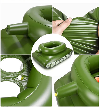 Big Size Summer Giant Tank With Watergun Inflatable  Games Adults Seats Toys Floating Truck Pool Floats Water Spray Beach Party