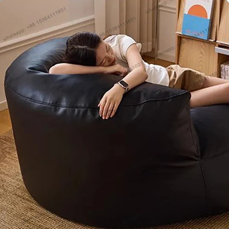 LSLeather Nordic Living Room Sofa Luxury Modern Cute Puff Couch Living Room Nordic Recliner Woonkamerbanken Living Room Furnitur