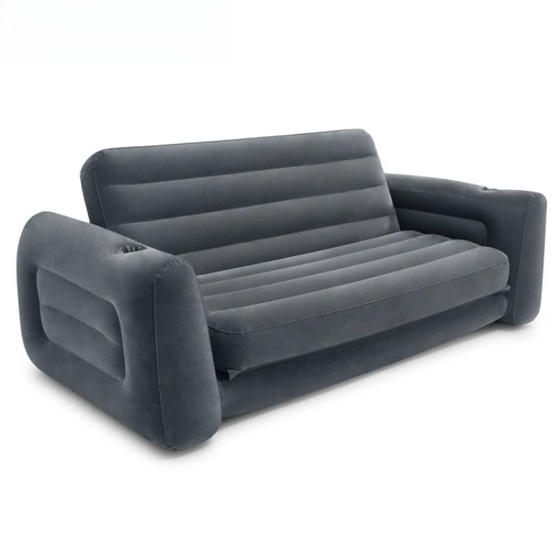 Double Foldable Inflatable Sofa Bed, Thickened Lazy Sofa Lounge Chair for Nap Rest Home Office Camping