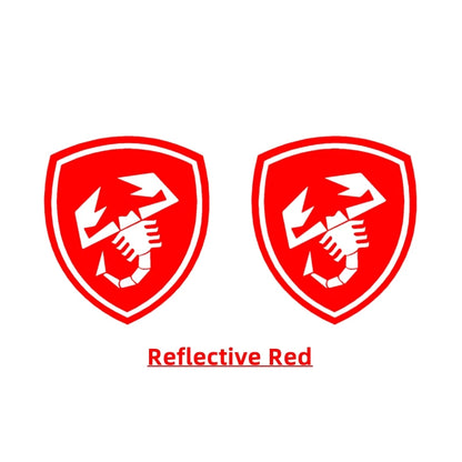 2Pcs Car Center Pillar Decorative Sticker For Fiat 500 500E 500X 500L Abarth 695 Panda Reflective Auto Sport Decor Decal Tuning