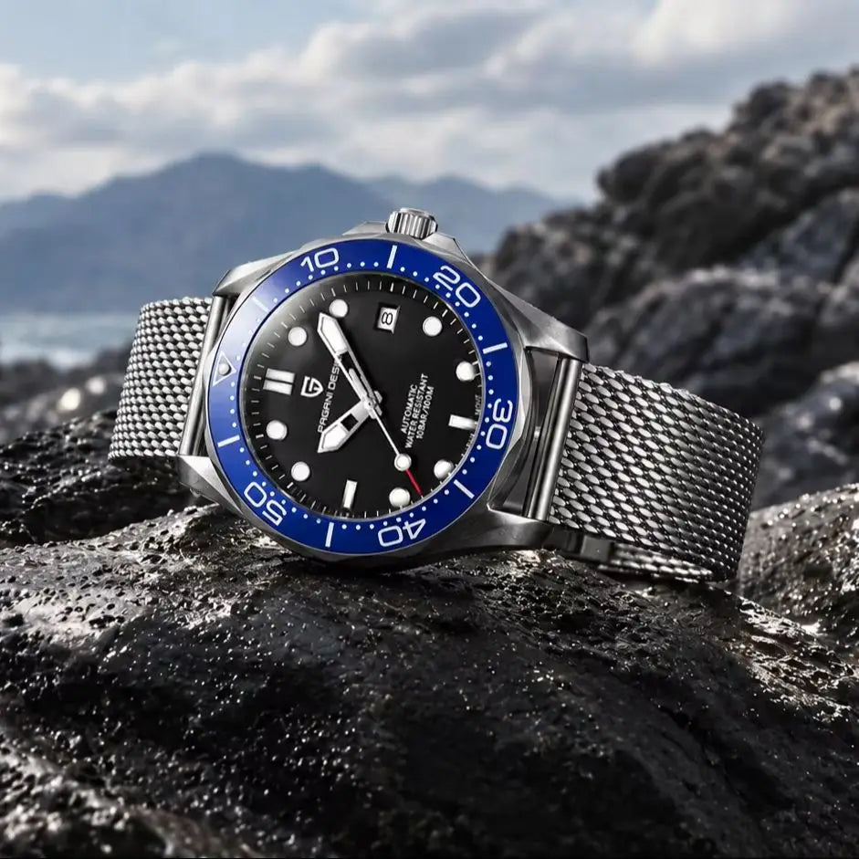 PAGANI DESIGN Navy Blue Ceramic Bezel Men's Watches Automatic Watch For Men Luminous Diving Mechanical Wrist Watch Men 2026 New