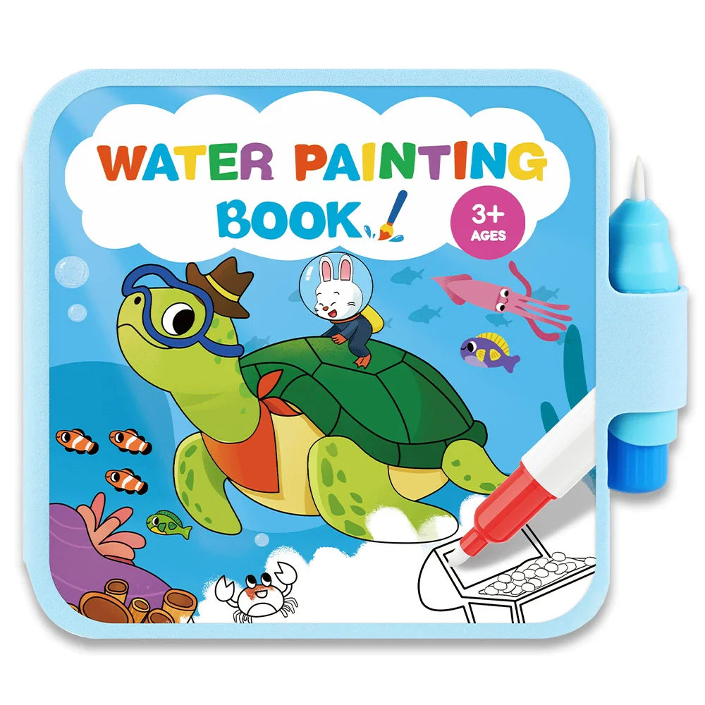 Montessori Toys Reusable Water Drawing Books Coloring Painting Book Drawing Toys Sensory Education Toys for Birthday Gift