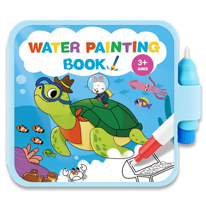 Montessori Toys Reusable Water Drawing Books Coloring Painting Book Drawing Toys Sensory Education Toys for Birthday Gift