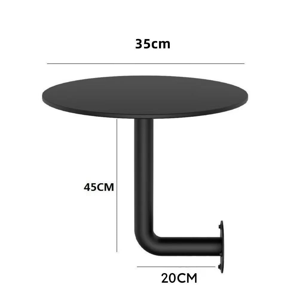 Simple and Modern Milk Tea Shop Cafe Card Table Against The Wall Hanging Table Dessert Shop Wall Mounted Round Table