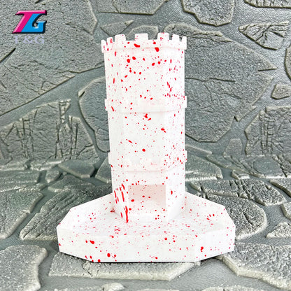Bricks Castle Dice Tower  Dice Rolling Tray Tower - Perfect for D&D Game RPG and Tabletop Gaming Best Gift