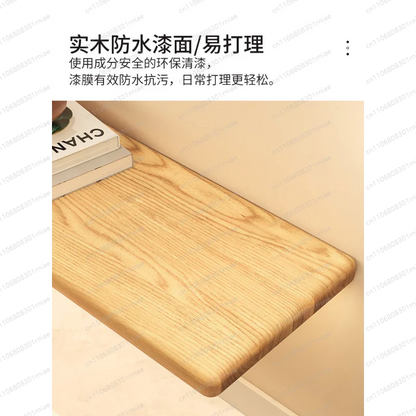 Solid wood luminous laminate wall shelf built-in LED light wall one-word shelf bookshelf honor wall display shelf
