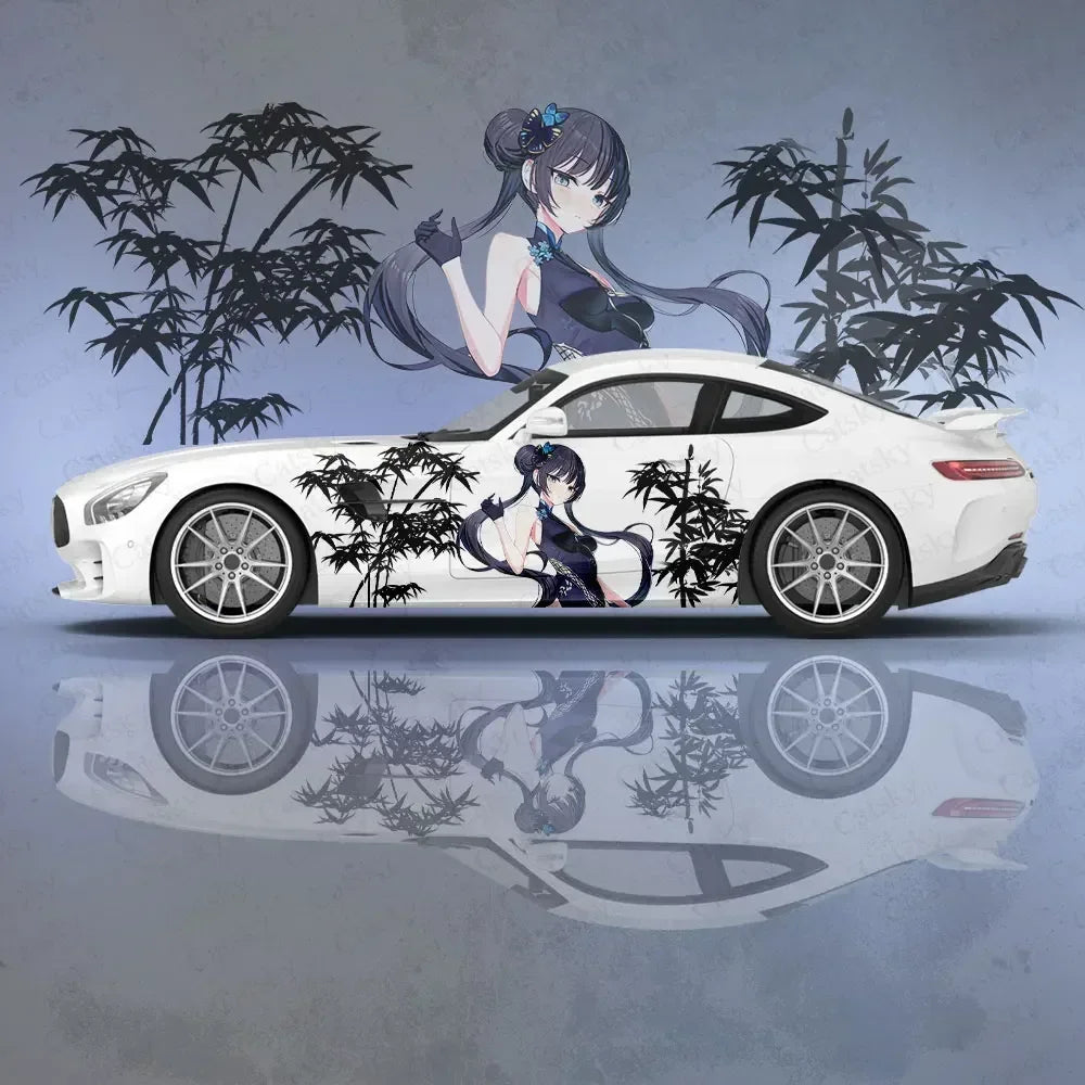 Ryuuge Kisaki Anime Girl Car Body Stickers Itasha Vinyl Car Side Decal Sticker Car Sticker Automotive Decor Film