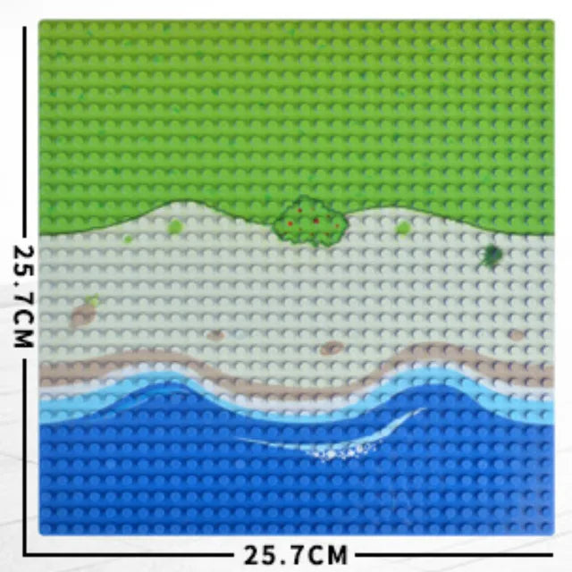 City Road Street Baseplate Straight Crossroad Curve T-Junction Building Blocks Base Plates Construction for Children Kids