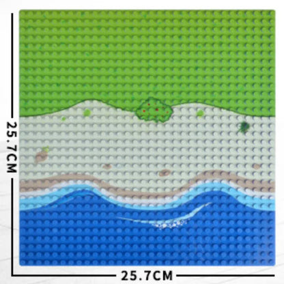 City Road Street Baseplate Straight Crossroad Curve T-Junction Building Blocks Base Plates Construction for Children Kids