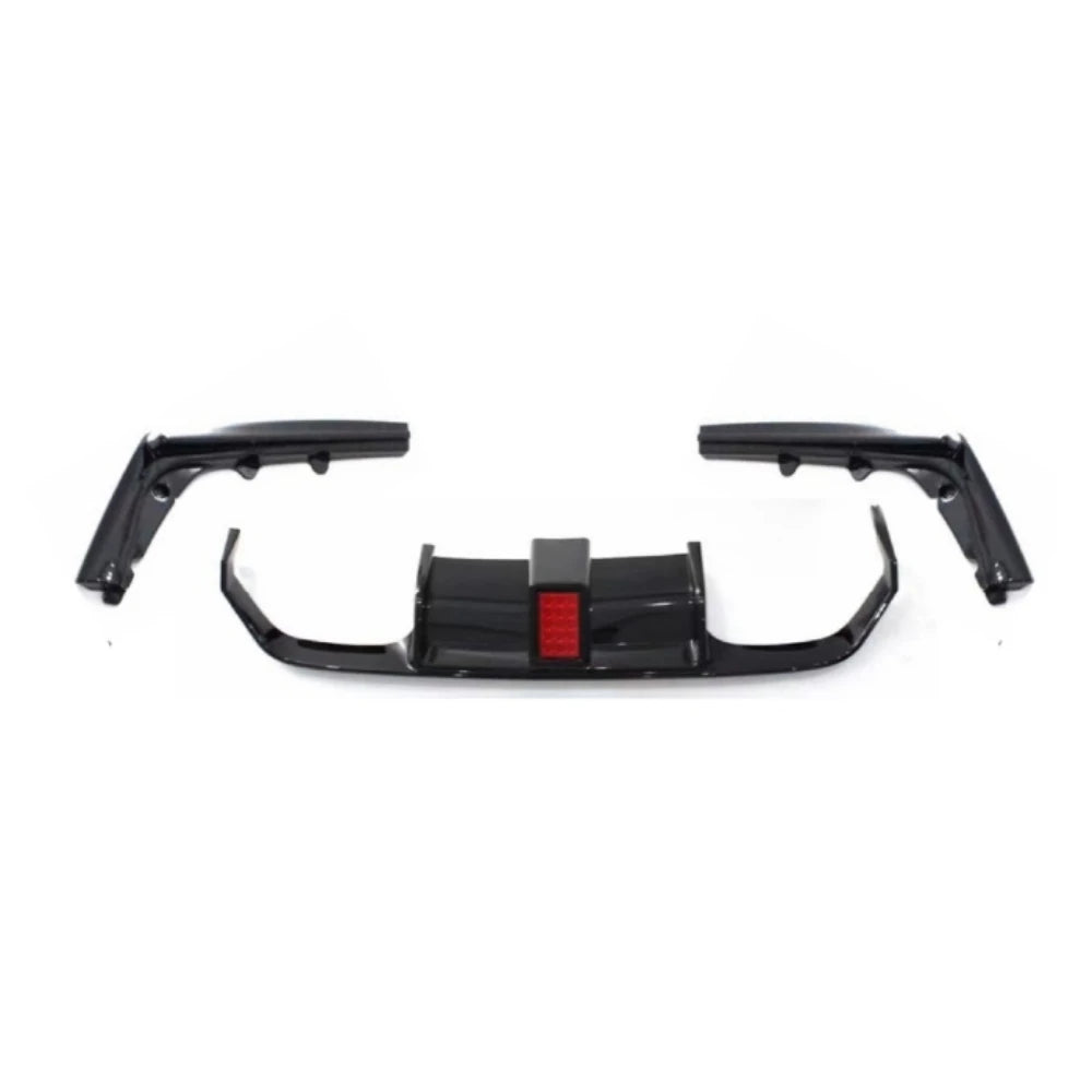 LED Rear Bumper Diffuser Lip PP CAR Accessories For BMW M4 F82 F80 M3 2015-2020