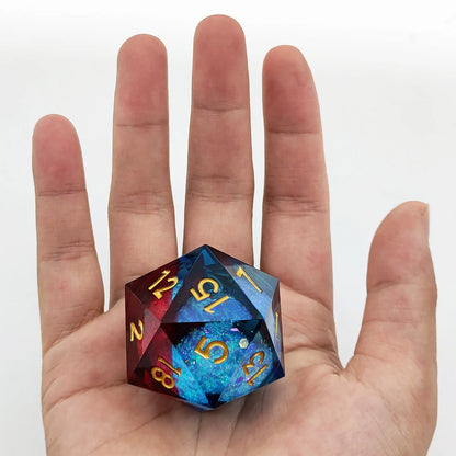 35mm Large Single Polyhedral Resin Quicksand Dice Entertaining Board Game Toys
