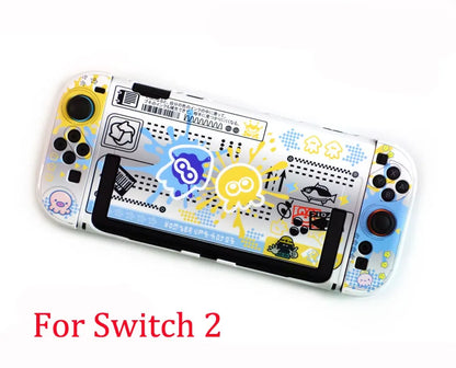 Crystal Clear Hard Case for Nintendo Switch 2, Full Body PC Shell Protector, Front & Back Cover for NS2 Joy-Con Controller