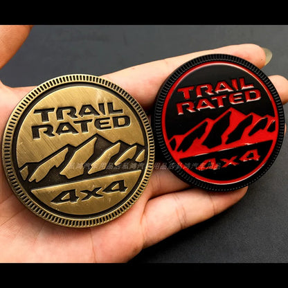 3D Metal Emblem 4X4 Trail Rated Badge High Country Logo Stickers For Jeep Wrangler Patriot Car Styling Car Stickers Accessories
