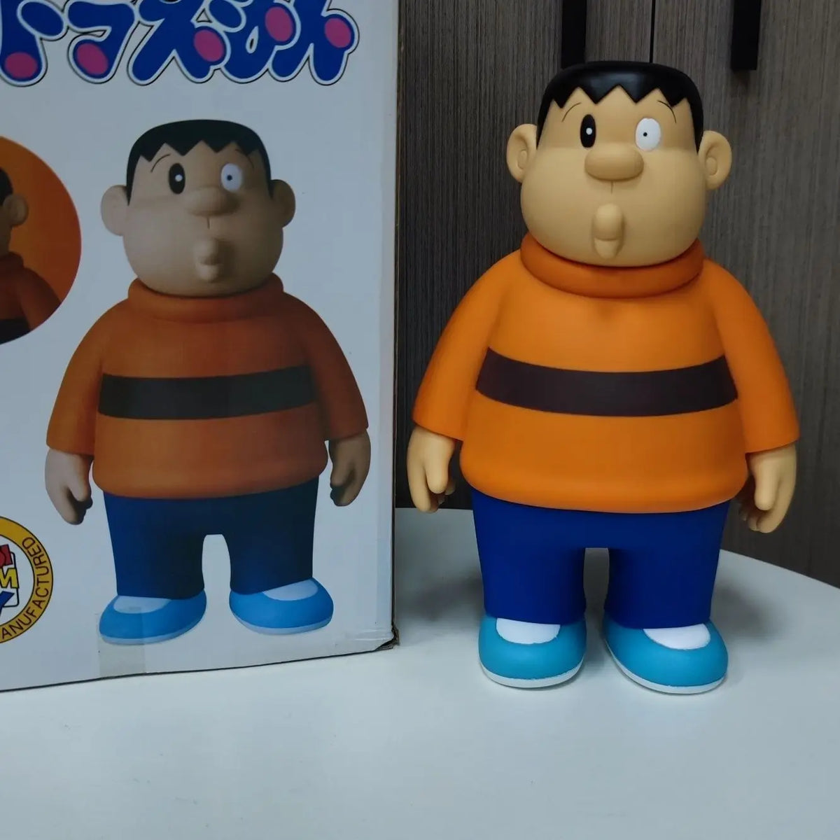 22cm Doraemon Creative Fat Tiger Head Car Rearview Automobile Trunk Decor Toy Figure Collectible Item For Vehicle Accessories