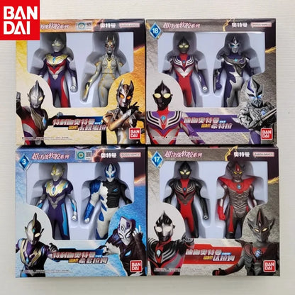 Bandai Original Ultraman TrigaTiga Galaxy Dynasel Vin Super Showdown Monster Golbadada Set Box Soft Plastic Doll Children's Gift