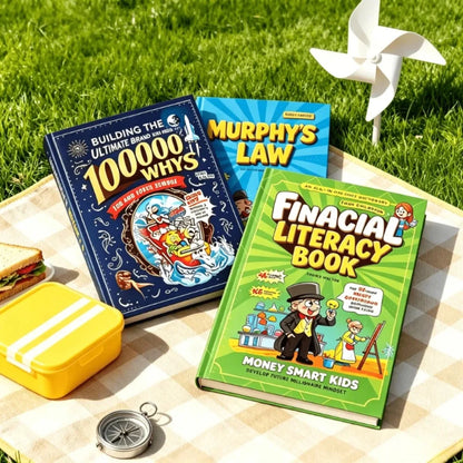Kids Financial Literacy Book, Children's Comic Style Money Learning Book, All-in-One Money Dictionary for Kids  English Book