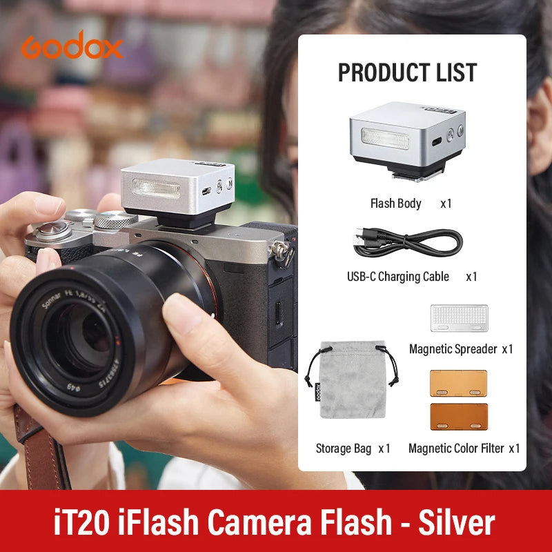 Godox iT20 iT22 C/N/S/F/O Touchscreen Pocket Flash TTL 2.4G Wireless on Camera Flash for Canon Sony Nikon Olympus Fujifilm