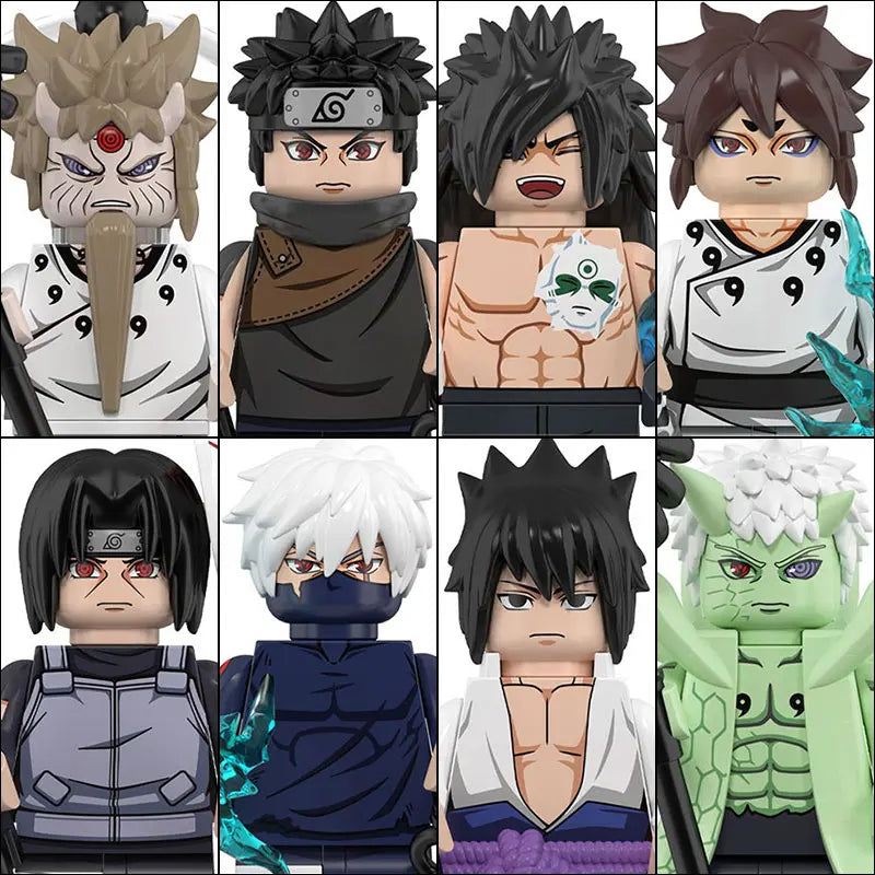 WM6152 Naruto Building Blocks Ootutuki Momoshiki Mitsuki Gaara Namikaze Minato Tobirama Action Figure Accessories For Kids